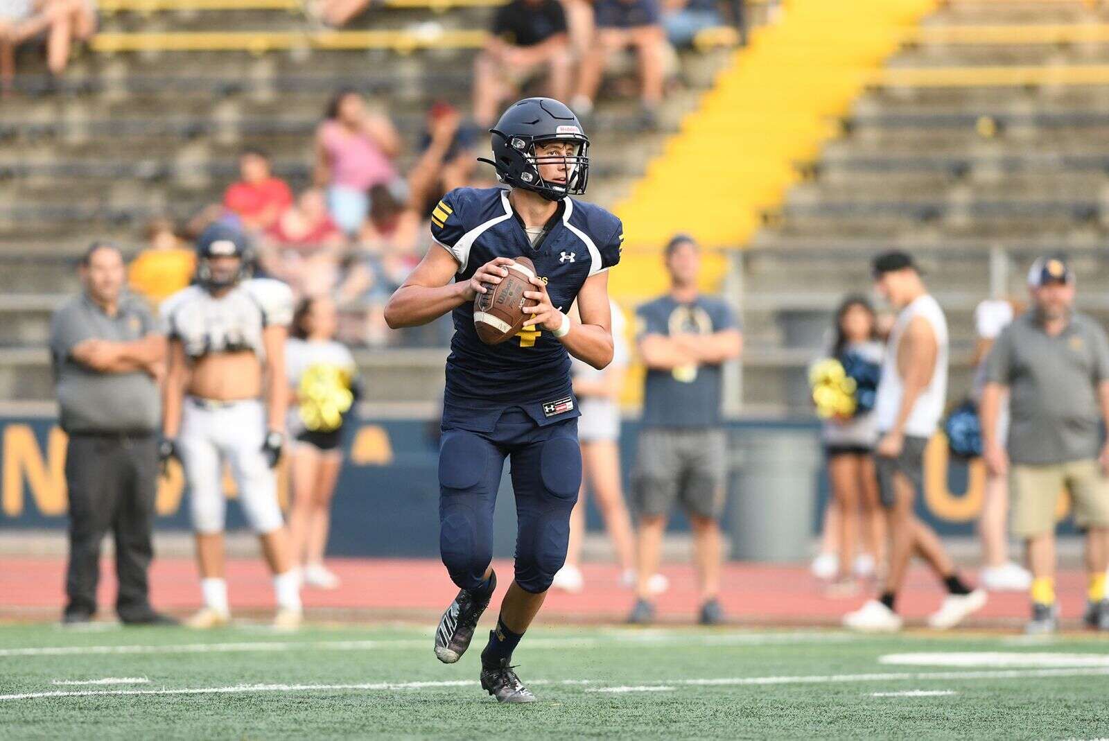 First football of the season: Nevada Union hosts Blue and Gold Scrimmage